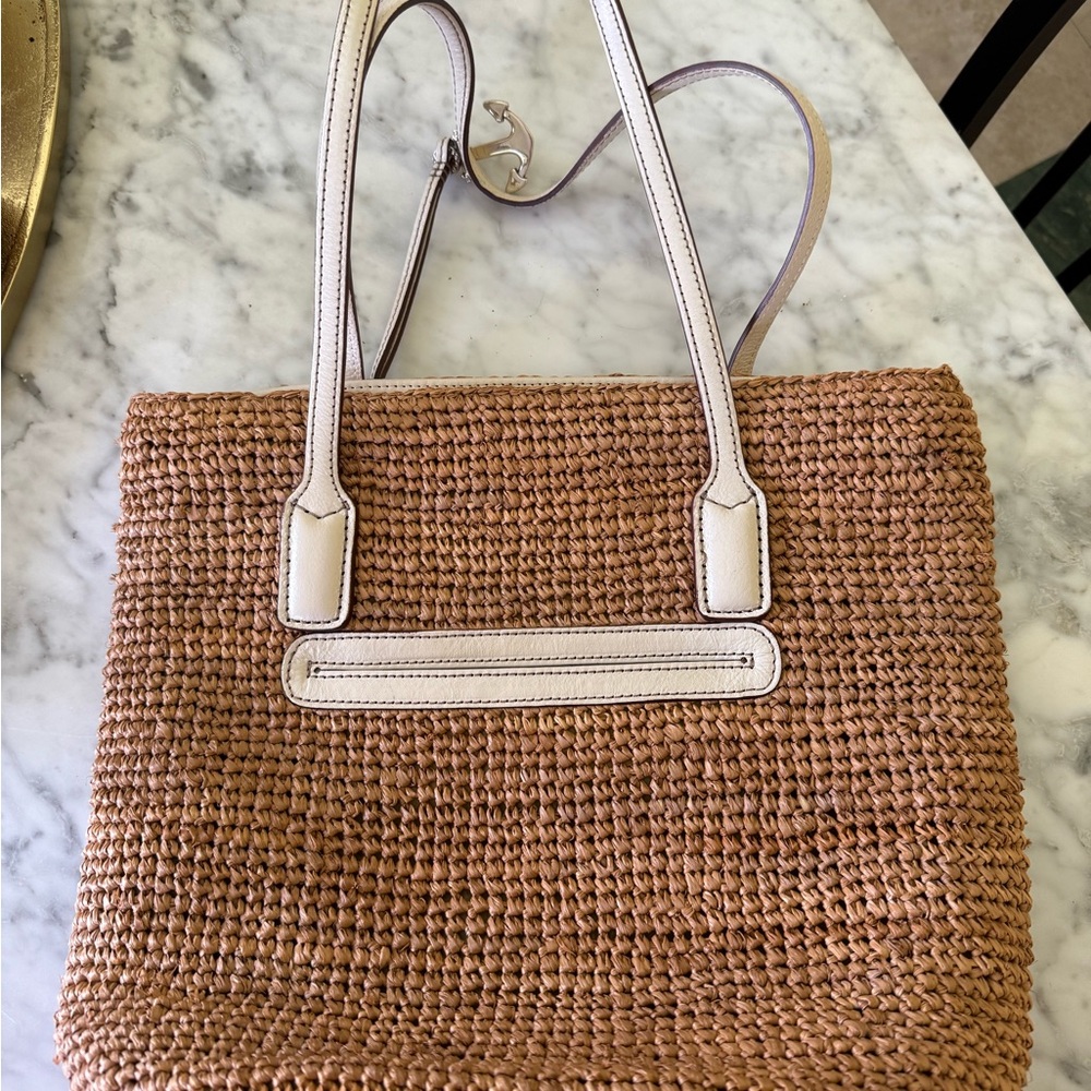 Brighton Tan and Cream Anchor Tote - Picture 6 of 7